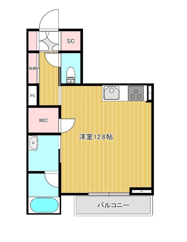 クレストタウン新都心 102号室 間取り