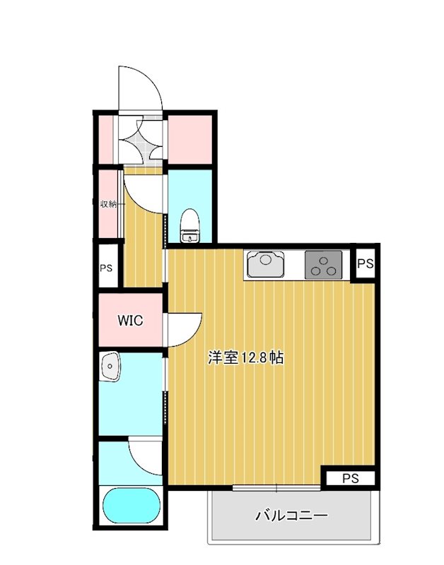 クレストタウン新都心 303号室 間取り