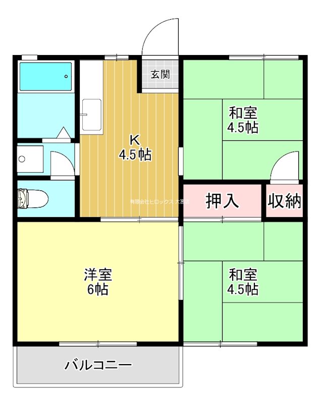 ナカミチハイツ 間取り図