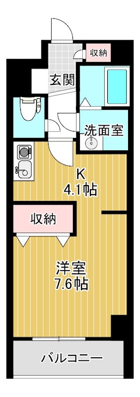 シャン・アヴェニュ 203号室 間取り