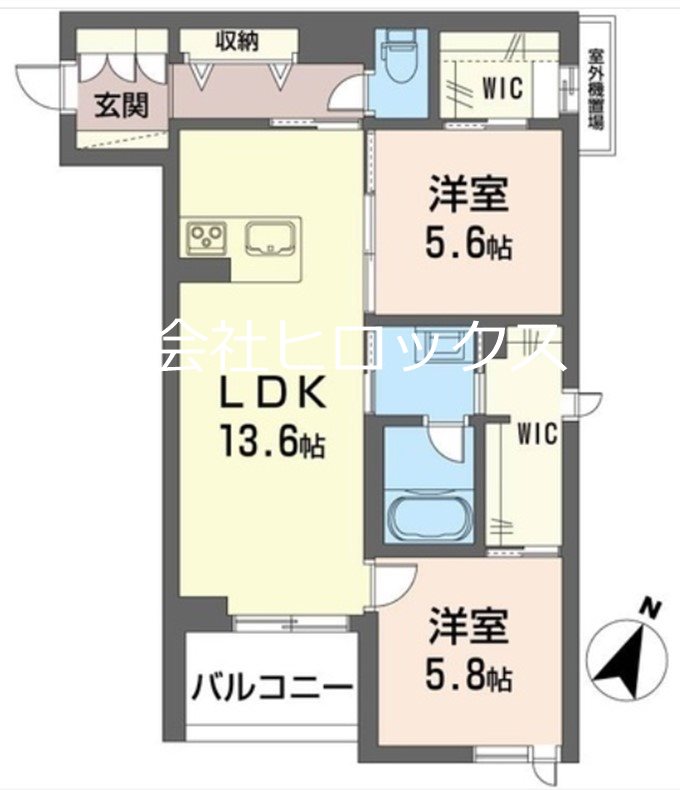 ラピス　ラズリ 305号室 間取り