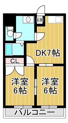 ノース・K 203号室 間取り