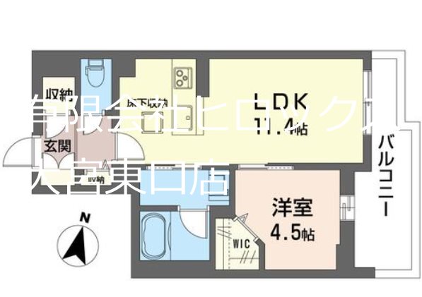 レジェロ 101号室 間取り