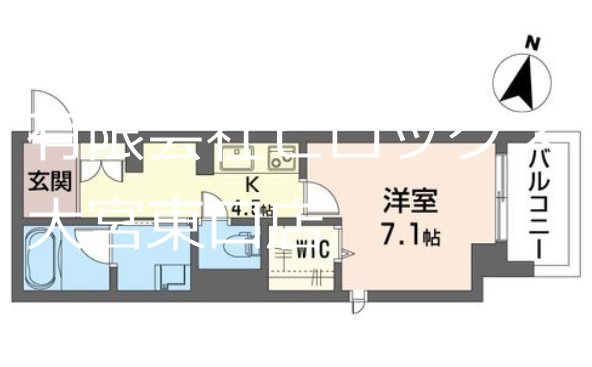 レジェロ 102号室 間取り