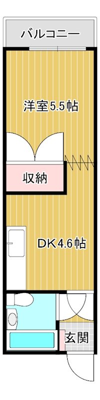 松嶋コーポ 203号室 間取り