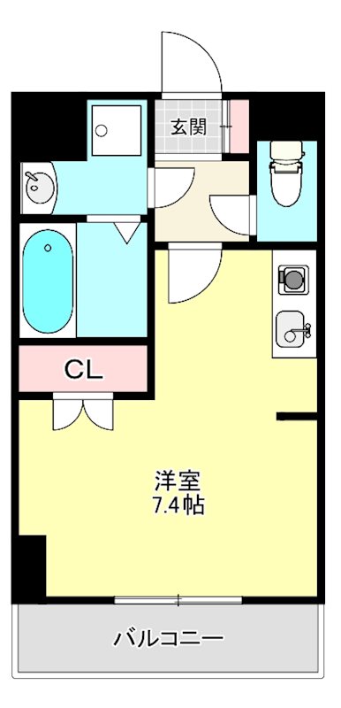 新都心HB 305号室 間取り