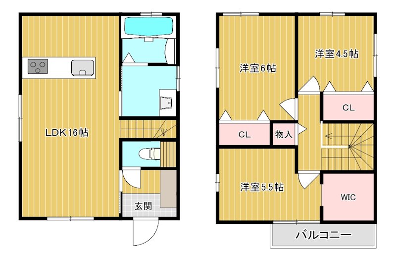 別所町戸建　B棟  間取り