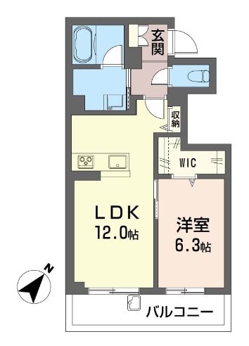 シャーメゾン北上尾 102号室 間取り