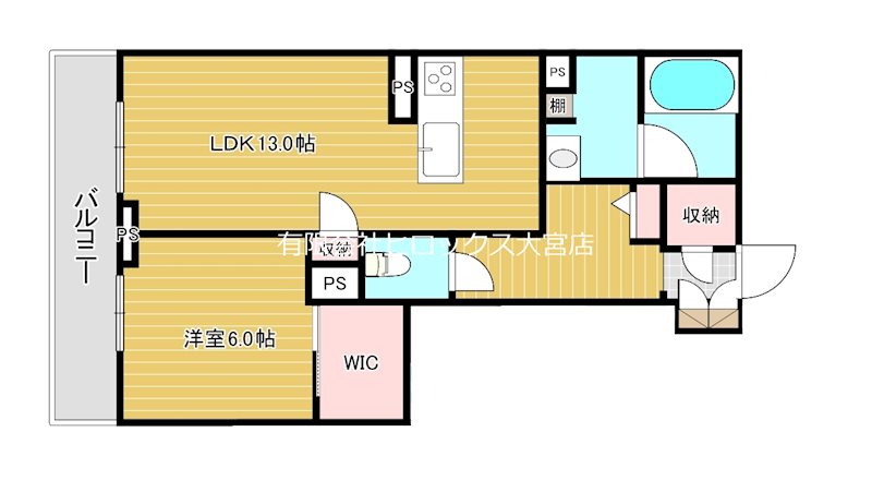 ル・モン・オ Ⅲ 303号室 間取り