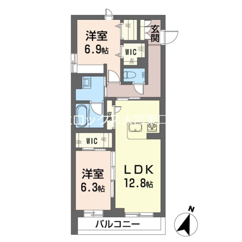 カンパーナ　プリータ 203号室 間取り