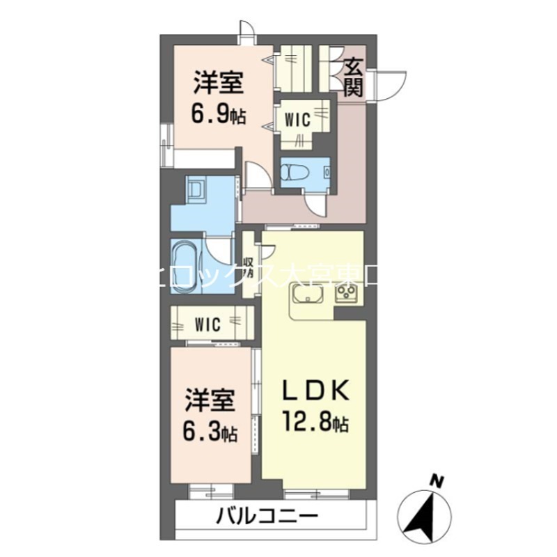 カンパーナ　プリータ 303号室 間取り