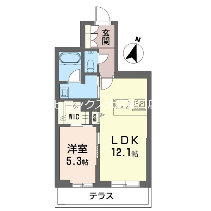 カンパーナ　プリータ 102号室 間取り