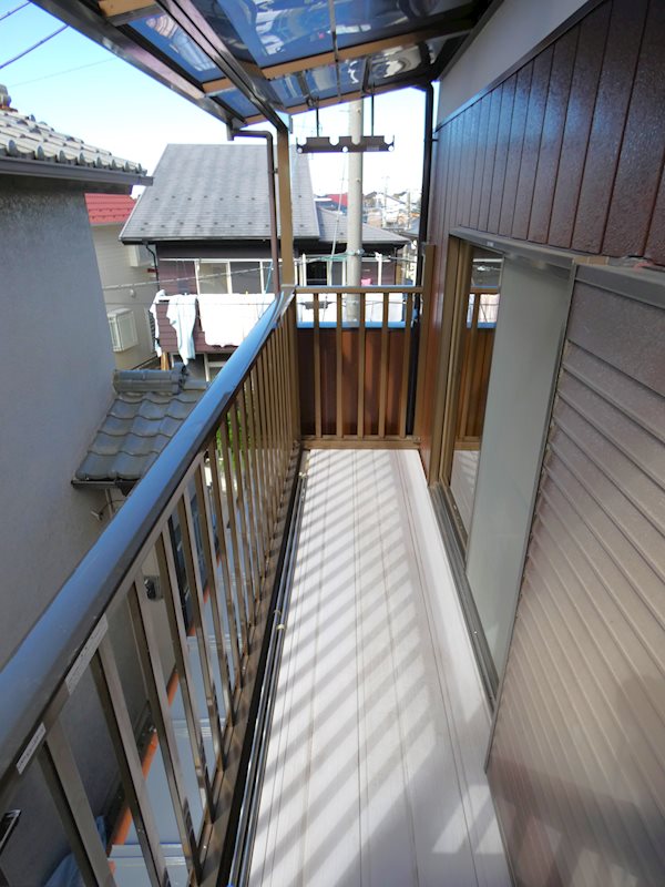南桜井戸建て ベランダ