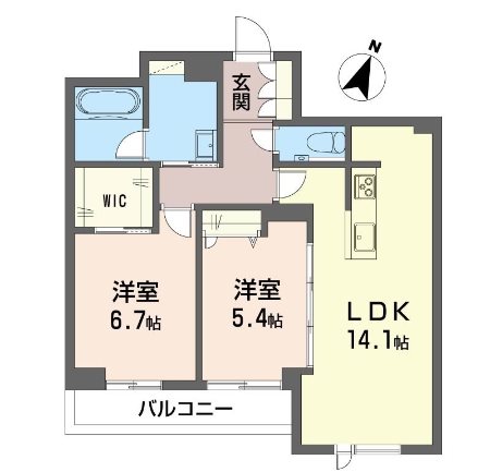 メープルガーデン 202号室 間取り
