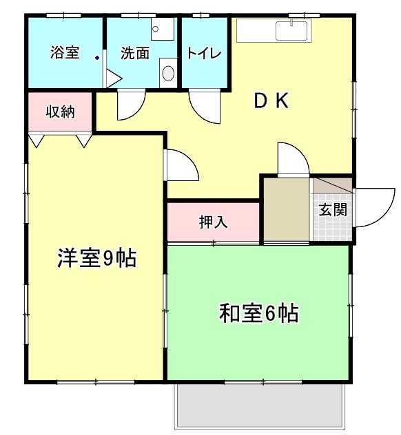 大沢ハイツ A-2号室 間取り
