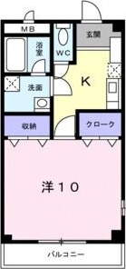 アーバンドエルⅠ 201号室 間取り