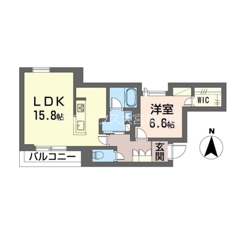 ブリエ　アントレ 201号室 間取り