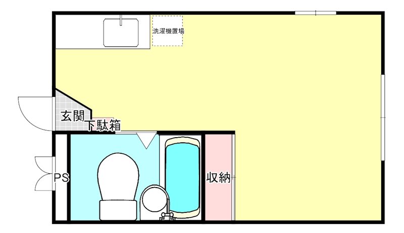 ラプティーハイム 102号室 間取り