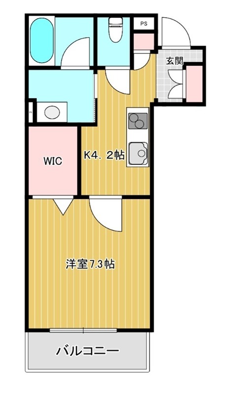 シャーメゾン桜木町 102号室 間取り