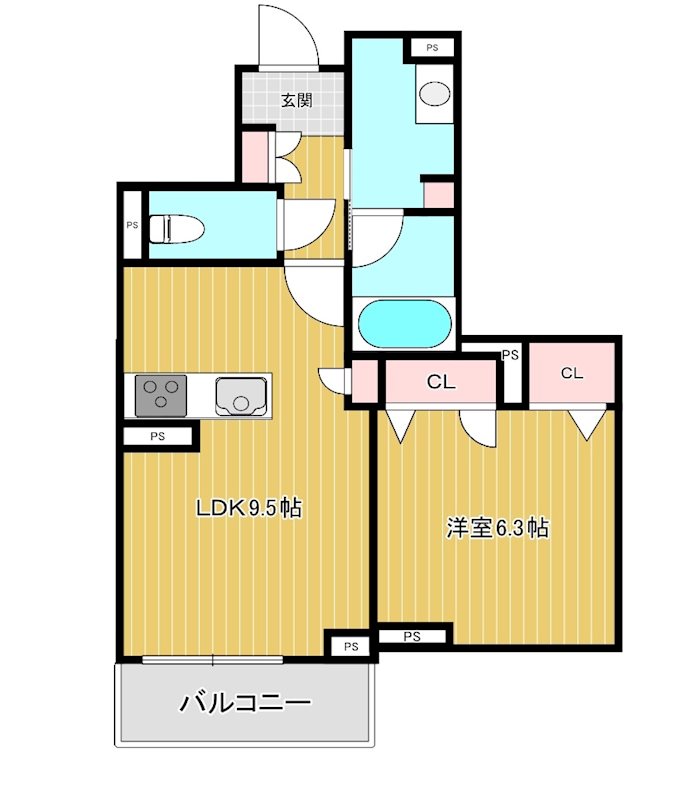 シャーメゾン桜木町 103号室 間取り