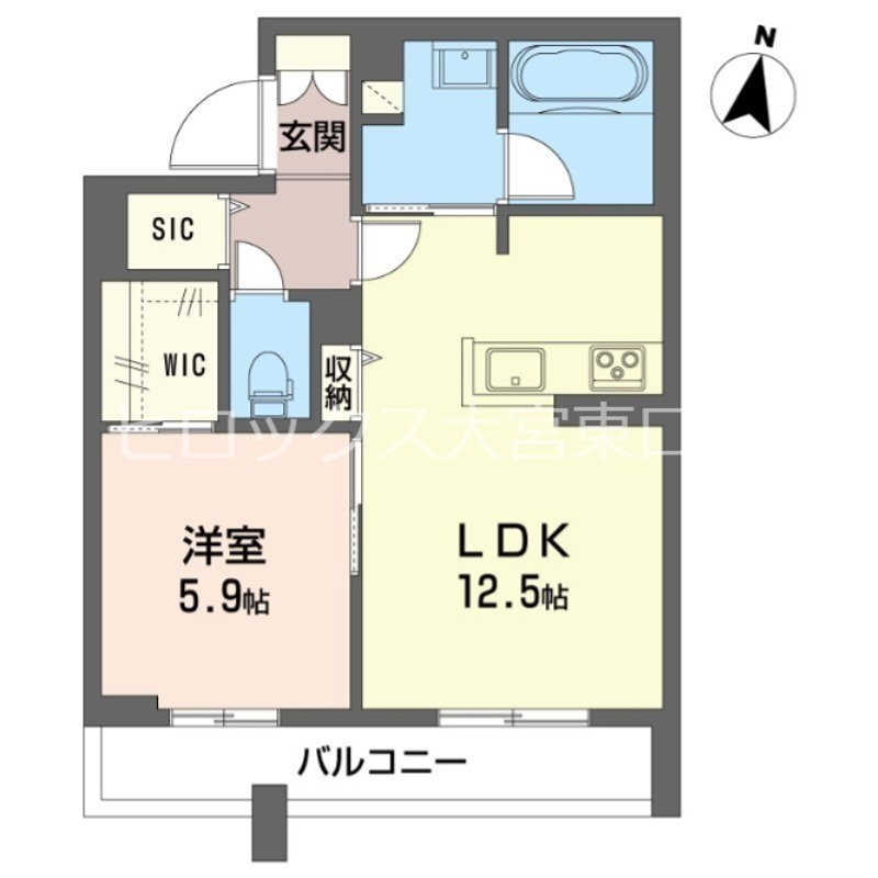 リラフォート　槙 101号室 間取り