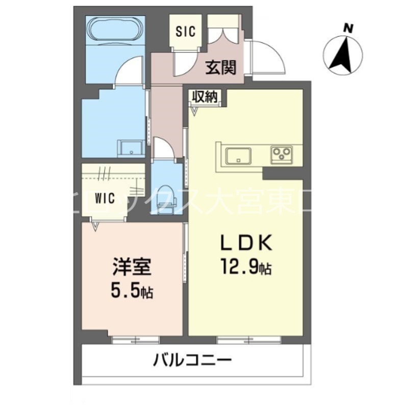 リラフォート　槙 102号室 間取り
