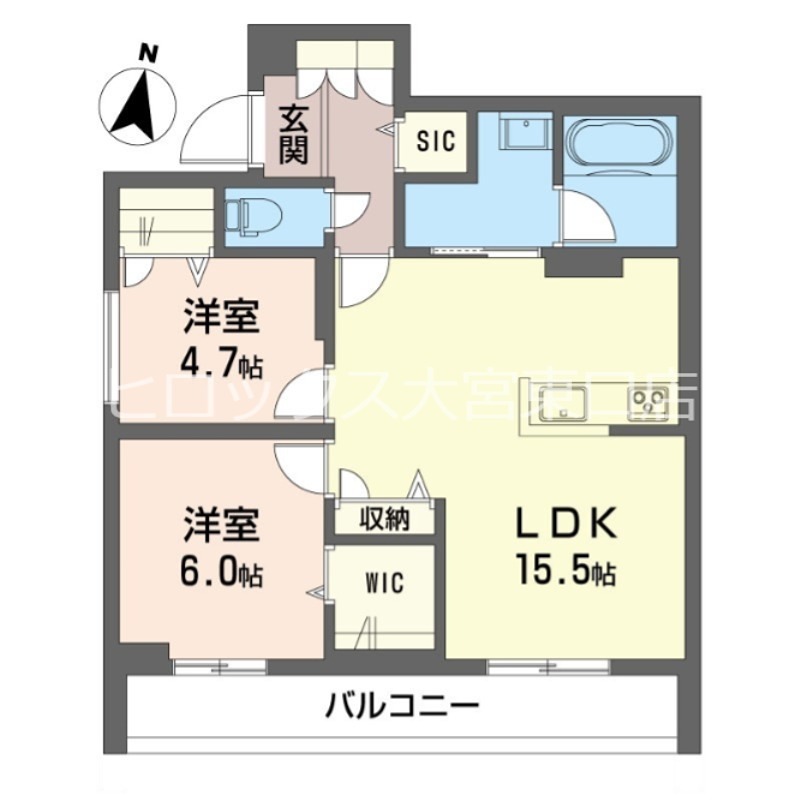 リラフォート　槙 202号室 間取り