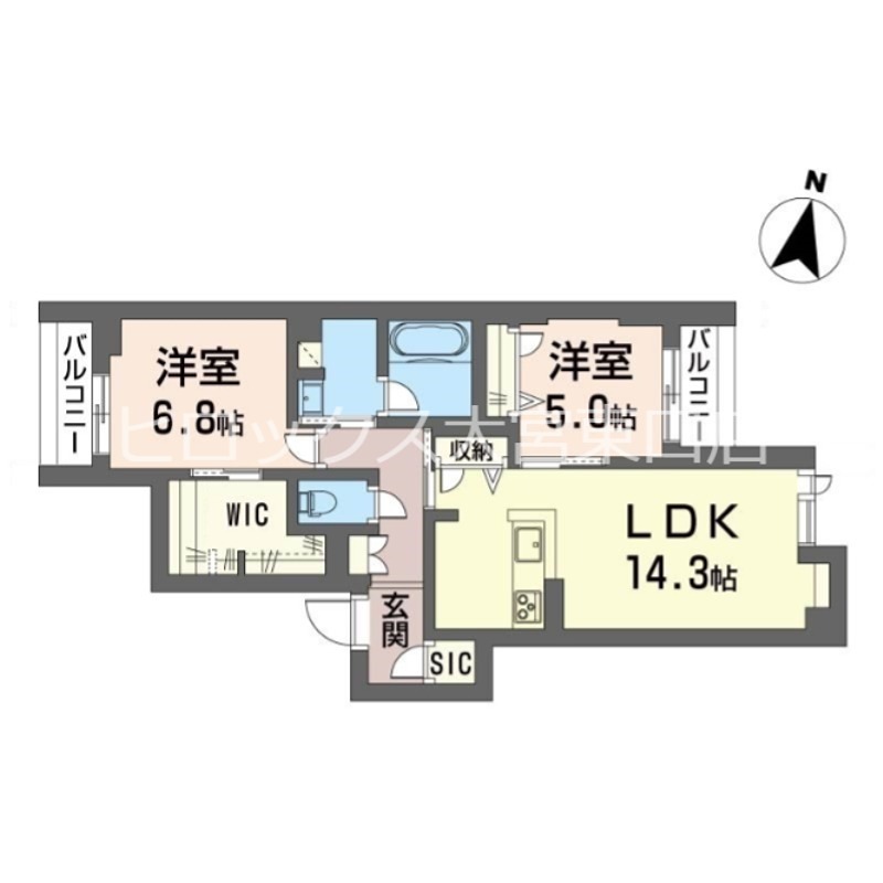 リラフォート　慎 305号室 間取り