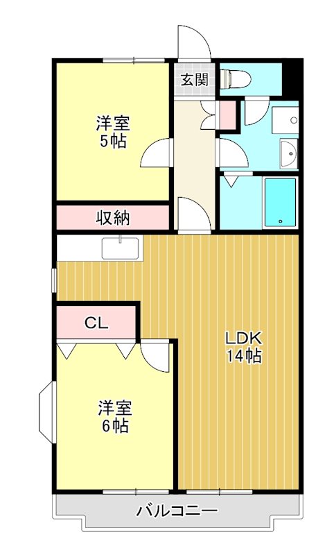 サニーパーク上尾 101号室 間取り