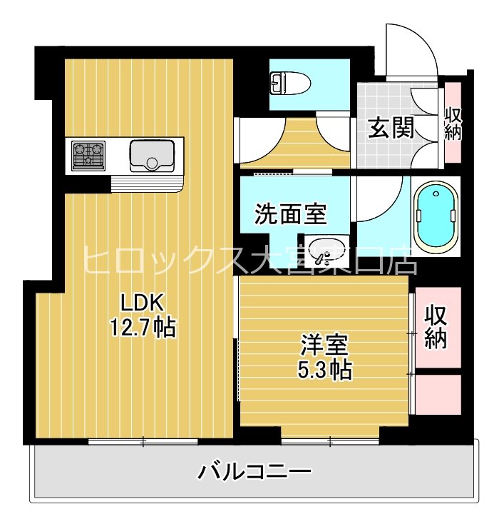 グレイスⅡ 102号室 間取り