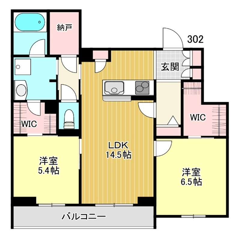 ヒナ　ティアレ 302号室 間取り