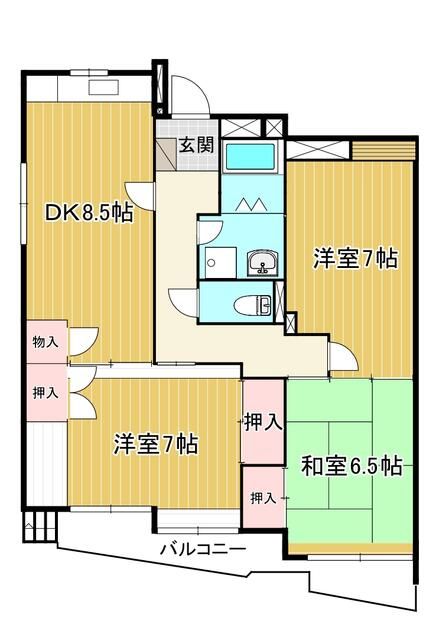 加藤コーポ 102号室 間取り