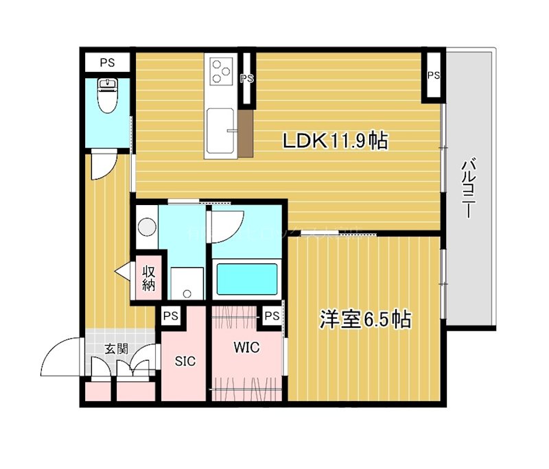 グランレーヴ宮原 302号室 間取り