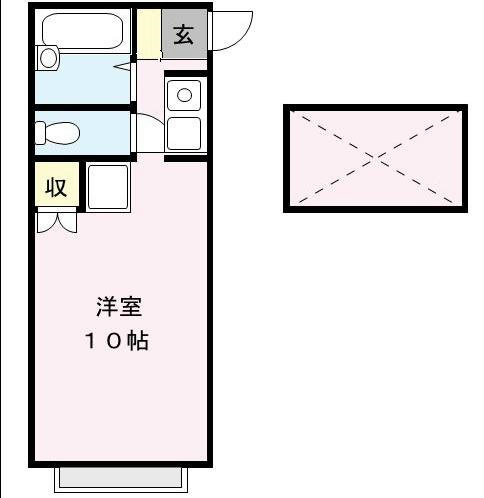 サンテラス97 101号室 間取り
