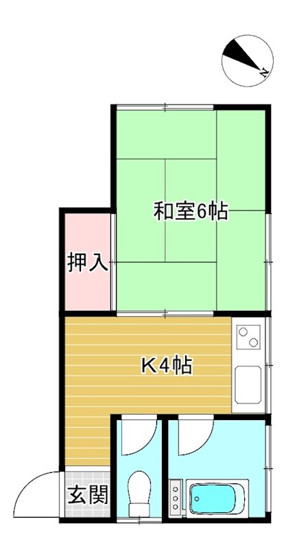 栄ハイツ 203号室 間取り