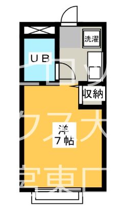 パシフィック桜木 103号室 間取り