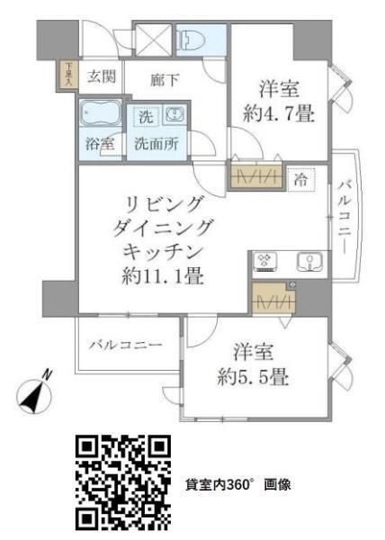 ＩＳＭ大宮  303号室 間取り