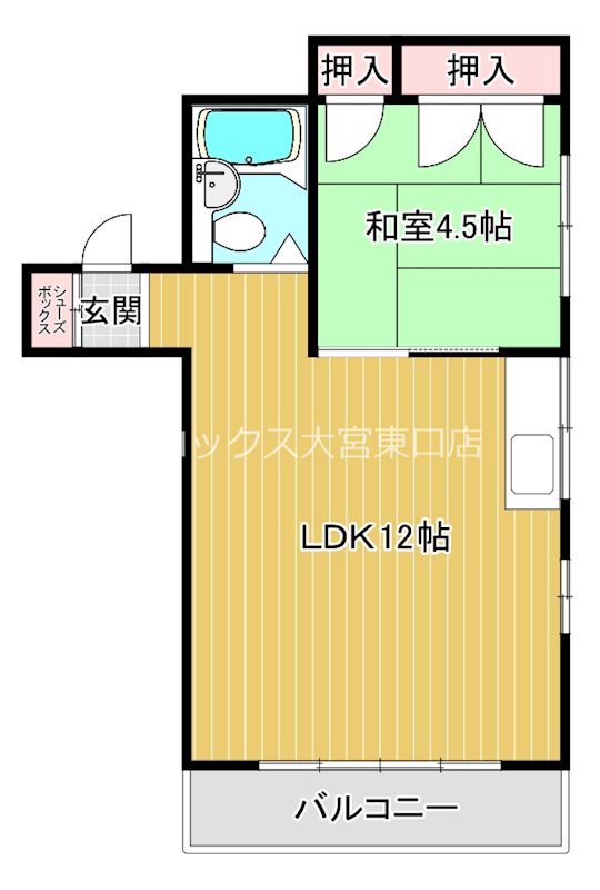下町マンション 間取り図