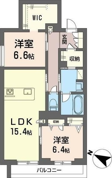 カーサ　ファミリオ 0301号室 間取り
