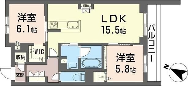 カーサ　ファミリオ 0111号室 間取り
