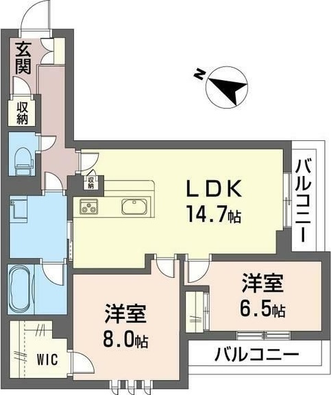 カーサ　ファミリオ 0209号室 間取り