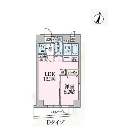 SERENTIO 301号室 間取り