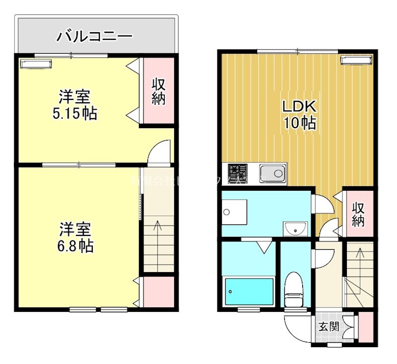 アムールA 3号室 間取り