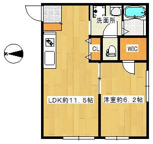 レジデンシア浦和皇山町 103号室 間取り