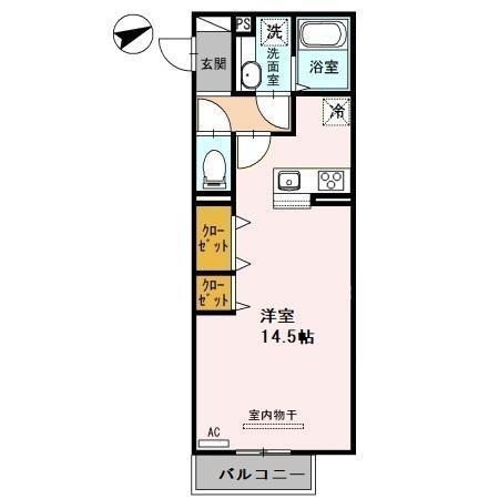 Arpage 205号室 間取り