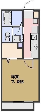 フローラ東大宮 103号室 間取り