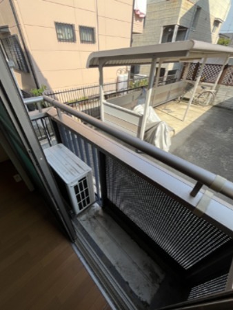さいたま市北区東大成町２丁目　貸アパート ベランダ