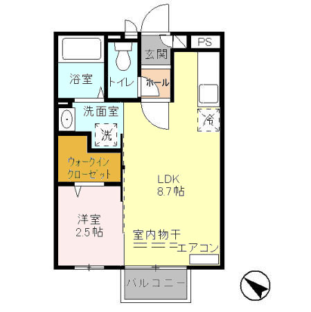 グランモア柏座 202号室 間取り
