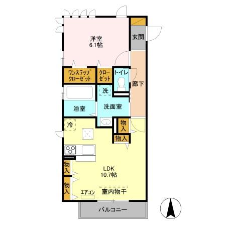 ハイムラフォーレ　Ⅲ 205号室 間取り