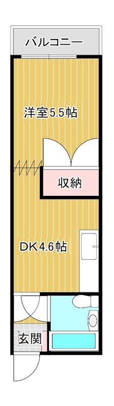 松嶋コーポ  205号室 間取り